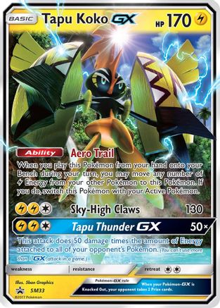 Tapu Koko GX SM33 [SM Promos]  - Holofoil