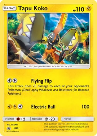 Tapu Koko SM31 [SM Promos]  - Holofoil