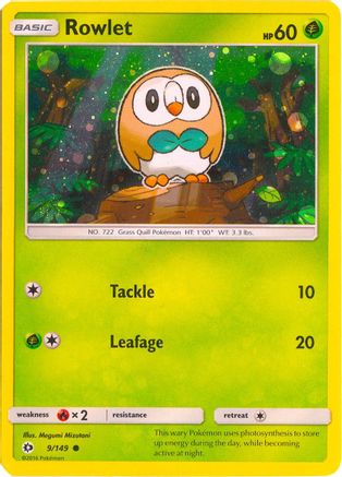 Rowlet 009/149 [Miscellaneous Cards & Products]  - Holofoil