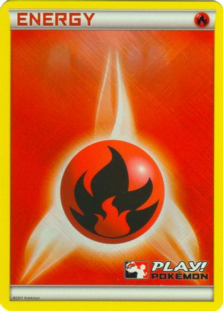 Fire Energy (2011 Play! Pokemon) [League & Championship Cards]  - Holofoil