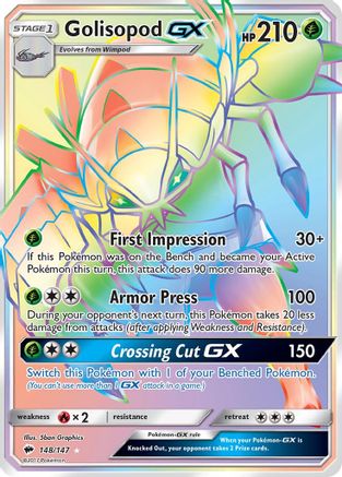 Golisopod GX (Secret) 148 [SM  Burning Shadows]  - Holofoil