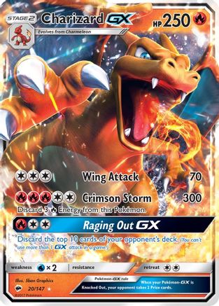 Charizard GX 020/147 [SM  Burning Shadows]  - Holofoil