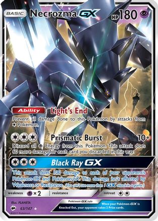 Necrozma GX 063/147 [SM  Burning Shadows]  - Holofoil