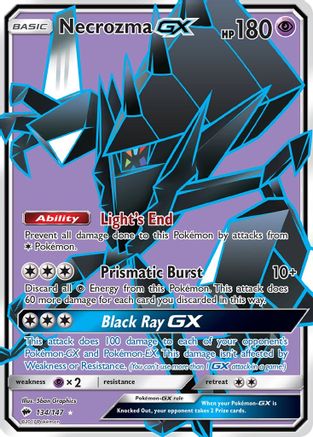Necrozma GX (Full Art) 134/147 [SM  Burning Shadows]  - Holofoil