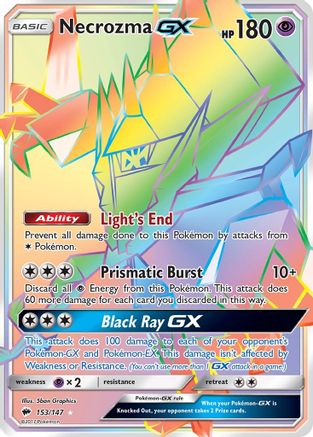 Necrozma GX (Secret) 153 [SM  Burning Shadows]  - Holofoil
