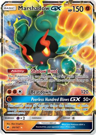 Marshadow GX 080/147 [SM  Burning Shadows]  - Holofoil