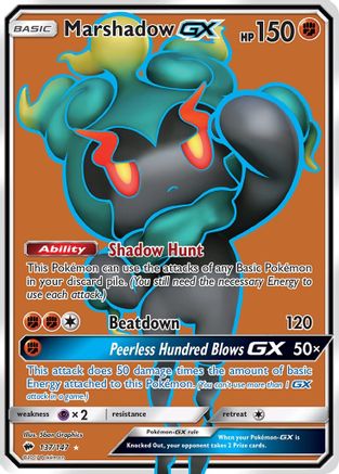 Marshadow GX (Full Art) 137/147 [SM  Burning Shadows]  - Holofoil