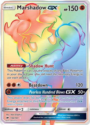 Marshadow GX (Secret) 156 [SM  Burning Shadows]  - Holofoil