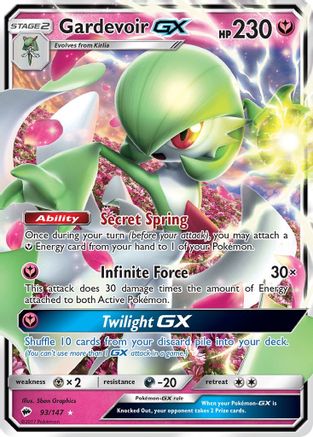 Gardevoir GX 093/147 [SM  Burning Shadows]  - Holofoil