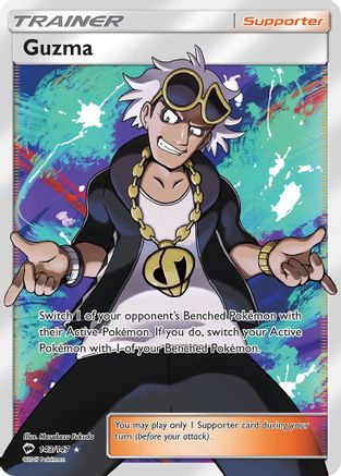 Guzma (Full Art) 143/147 [SM  Burning Shadows]  - Holofoil