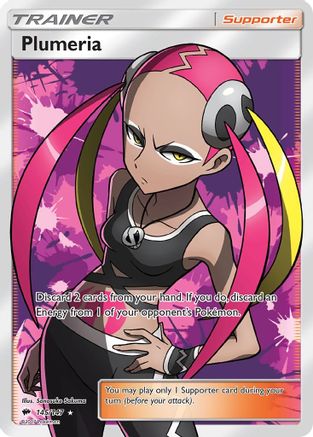 Plumeria (Full Art) 145/147 [SM  Burning Shadows]  - Holofoil