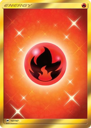 Fire Energy (Secret) 167/147 [SM  Burning Shadows]  - Holofoil