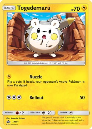 Togedemaru SM44 [SM Promos]  - Holofoil