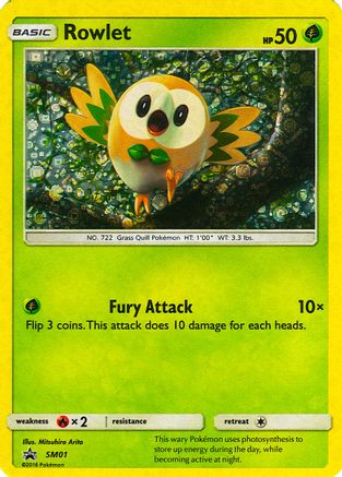 Rowlet SM01 [Miscellaneous Cards & Products]  - Holofoil
