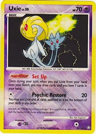 Uxie 043/146 [League & Championship Cards]  - Reverse Holofoil