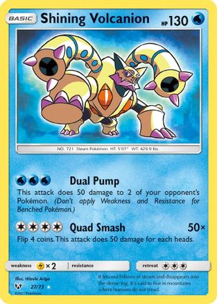 Shining Volcanion 027/73 [Shining Legends]  - Holofoil