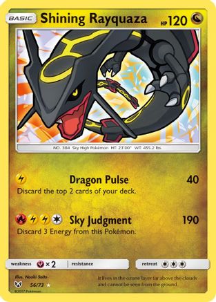 Shining Rayquaza 056/73 [Shining Legends]  - Holofoil