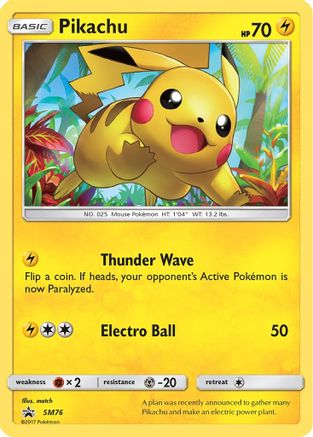 Pikachu SM76 [SM Promos]  - Holofoil