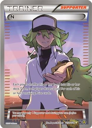 N (Supporter) 105a/124 [Alternate Art Promos]  - Holofoil