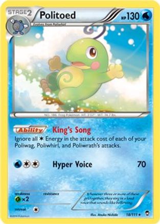 Politoed 018/111 [Miscellaneous Cards & Products]  - Holofoil