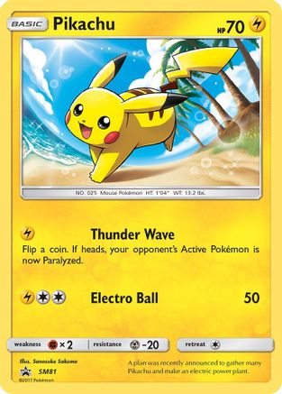 Pikachu SM81 [SM Promos]  - Holofoil