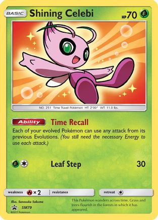 Shining Celebi SM79 [SM Promos]  - Holofoil