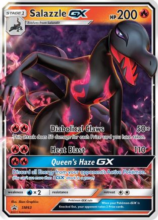 Salazzle GX SM63 [SM Promos]  - Holofoil