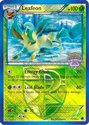 Leafeon 011/116 [League & Championship Cards]  - Reverse Holofoil