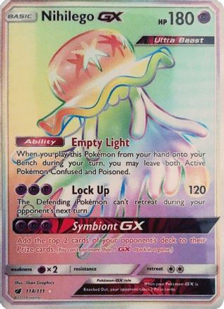 Nihilego GX (Secret) 114 [SM  Crimson Invasion]  - Holofoil