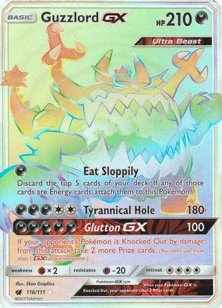 Guzzlord GX (Secret) 116 [SM  Crimson Invasion]  - Holofoil