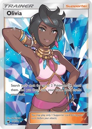 Olivia (Full Art) 111/111 [SM  Crimson Invasion]  - Holofoil