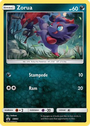 Zorua SM83 [SM Promos]  - Holofoil