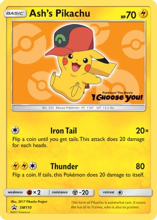 Ash's Pikachu SM110 [SM Promos]