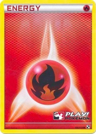 Fire Energy 106/114 [League & Championship Cards]  - Holofoil