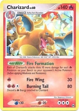 Charizard 001/99 [Miscellaneous Cards & Products]  - Holofoil