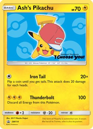 Ash's Pikachu SM114 [SM Promos]