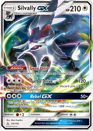 Silvally GX 116/156 [SM  Ultra Prism]  - Holofoil
