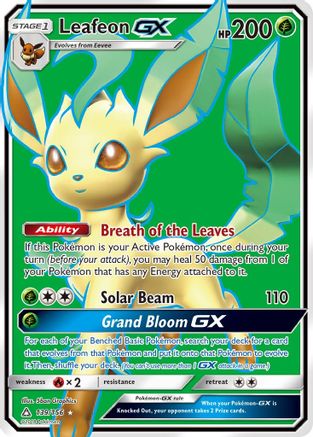 Leafeon GX (Full Art) 139 [SM  Ultra Prism]  - Holofoil
