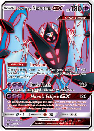Dawn Wings Necrozma GX (Full Art) 143 [SM  Ultra Prism]  - Holofoil