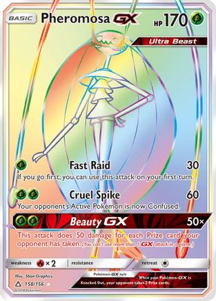 Pheromosa GX (Secret Rare) 158 [SM  Ultra Prism]  - Holofoil