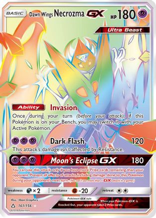 Dawn Wings Necrozma GX (Secret Rare) 161 [SM  Ultra Prism]  - Holofoil