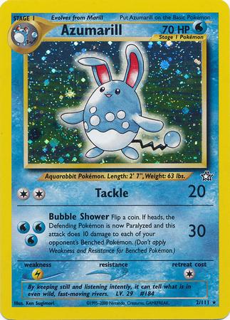 Azumarill 002/111 [Neo Genesis]  - Unlimited Holofoil
