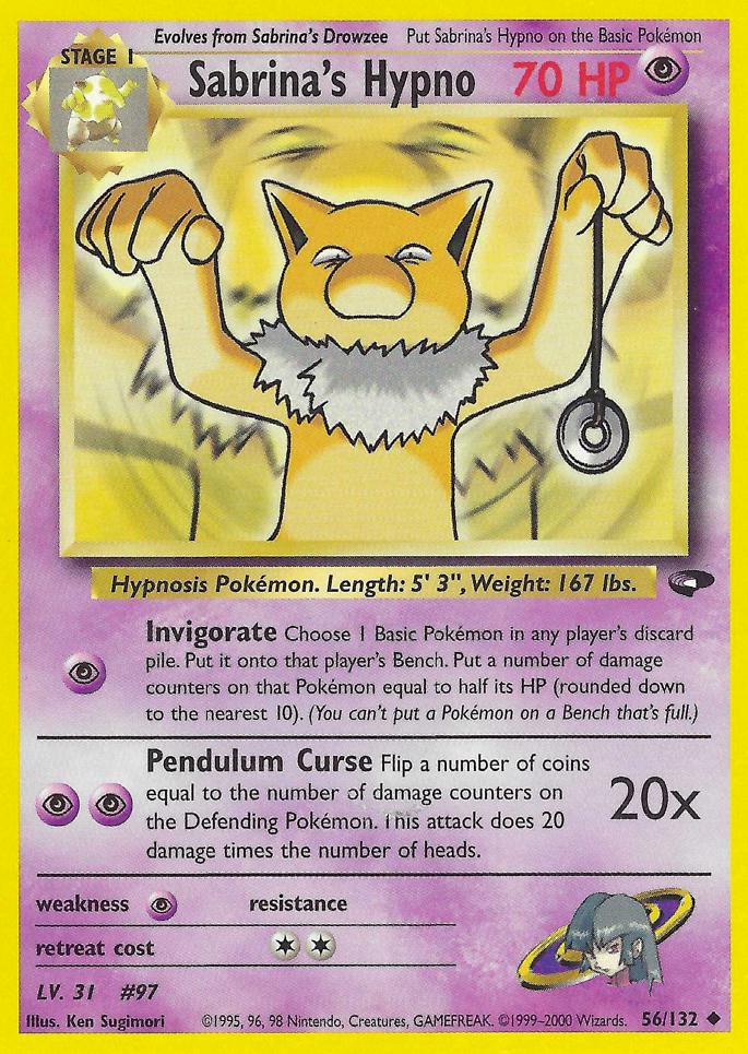 Sabrina's Hypno 056/132 [Gym Challenge]  - Unlimited