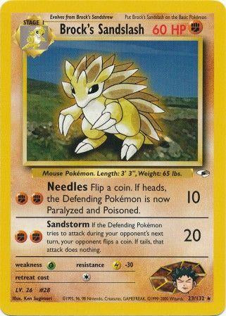Brock's Sandslash 023/132 [Gym Heroes]  - Unlimited