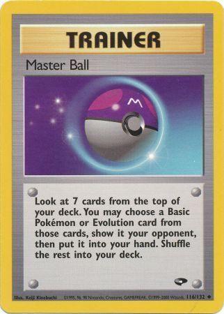 Master Ball 116/132 [Gym Challenge]  - Unlimited