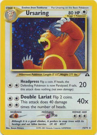 Ursaring (15) 015/75 [Neo Discovery]  - Unlimited Holofoil