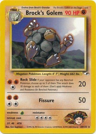 Brock's Golem 020/132 [Gym Heroes]  - Unlimited