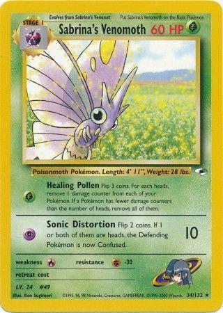 Sabrina's Venomoth 034/132 [Gym Heroes]  - Unlimited