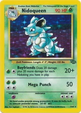 Nidoqueen (7) 007/64 [Jungle]  - Unlimited Holofoil