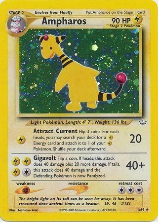 Ampharos 001/64 [Neo Revelation]  - Unlimited Holofoil